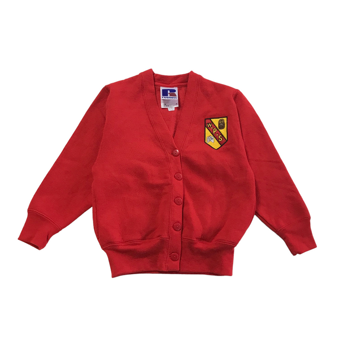 Wallacewell Primary Red Jersey Cardigan
