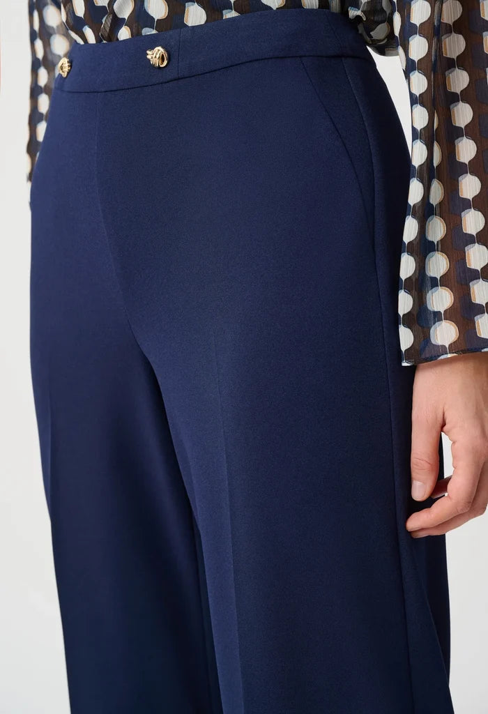 Wide Leg Pull-On Trousers
