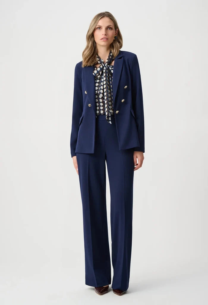 Wide Leg Pull-On Trousers