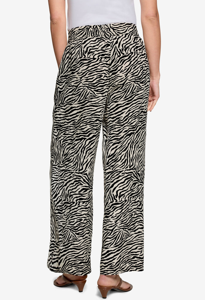 Wide Leg Zebra Trousers