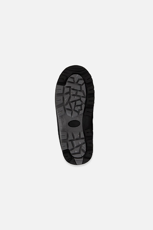 Deux par Deux black kids' winter boots with removable liner, treaded outsole