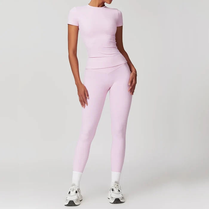 Women's Athleisure Leggings & Sports Bra Set