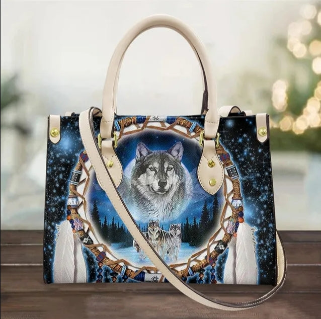 Starry Night Wolf - White