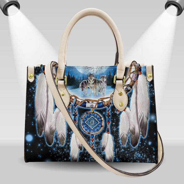 Womens Casual Crossbody Bags - Dreamcatcher Pattern
