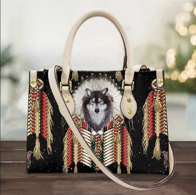 Womens Casual Crossbody Bags - Dreamcatcher Pattern