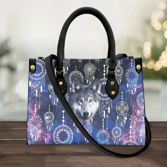 Womens Casual Crossbody Bags - Dreamcatcher Pattern