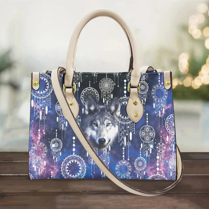 Womens Casual Crossbody Bags - Dreamcatcher Pattern