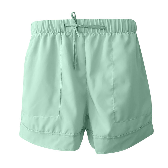 Womens Comfy Drawstring Casual Shorts With Pockets