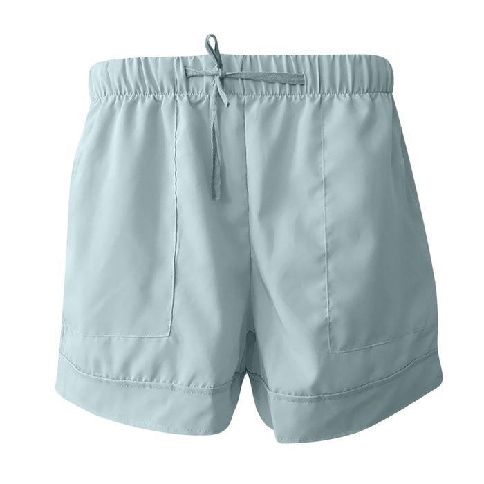 Womens Comfy Drawstring Casual Shorts With Pockets