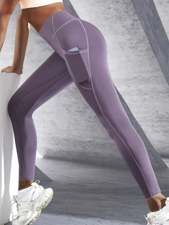 Women's High-Waist Push-Up Leggings with Pockets