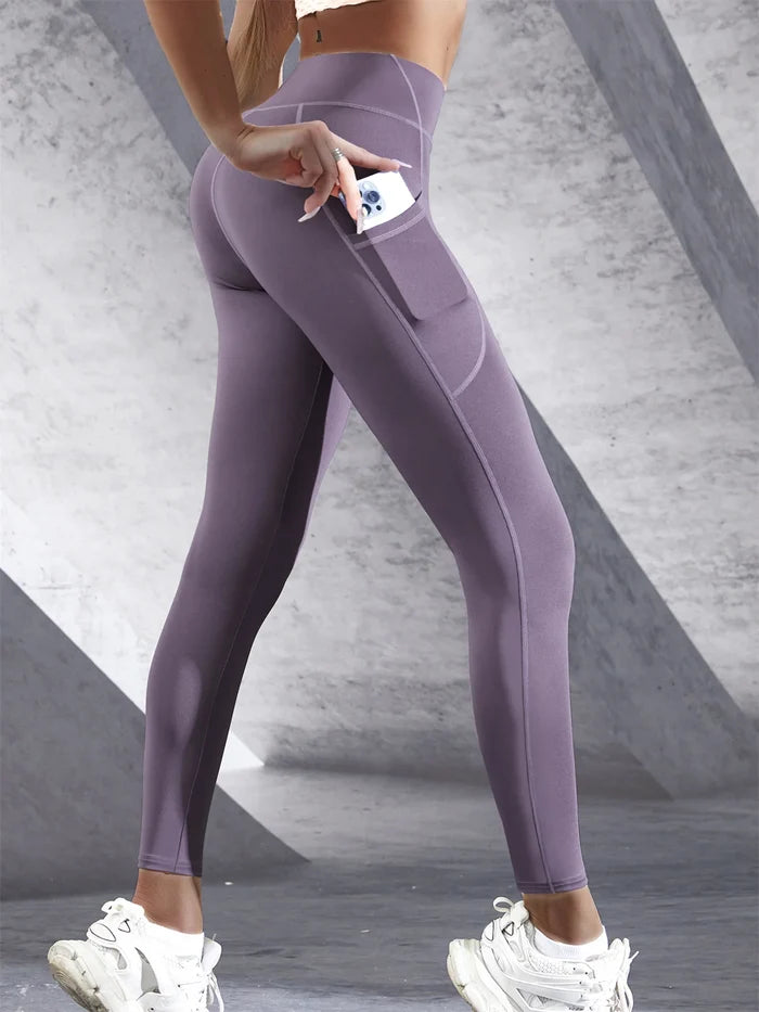Women's High-Waist Push-Up Leggings with Pockets