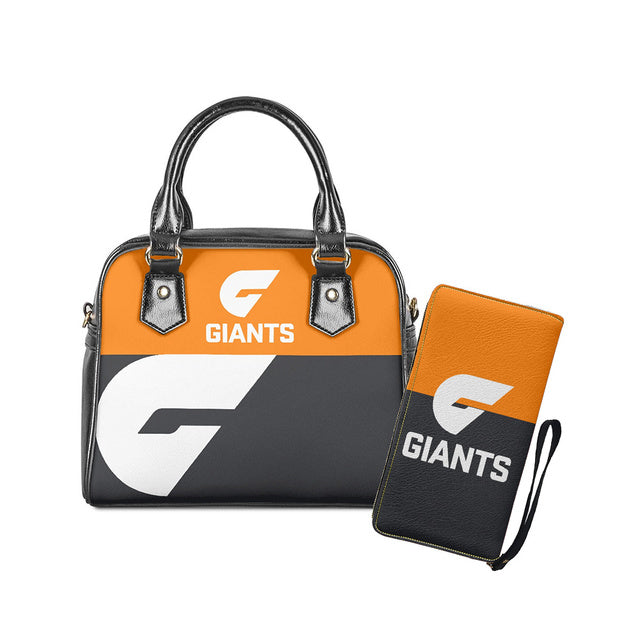 Womens Luxury AFL 2 pc Handbag Tote & Zipper Purse Sets
