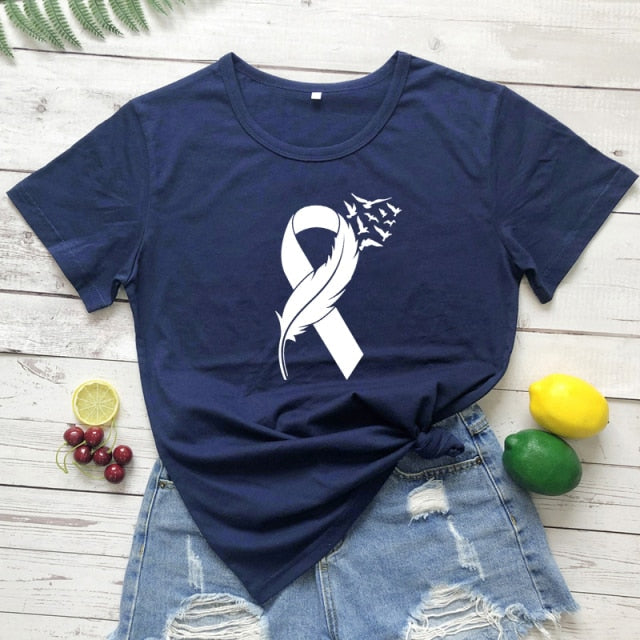 navy blue-white text / XL / China