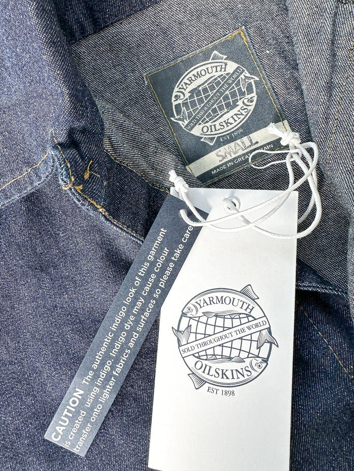 Yarmouth Oilskins Pullover Smock Shirt In Denim