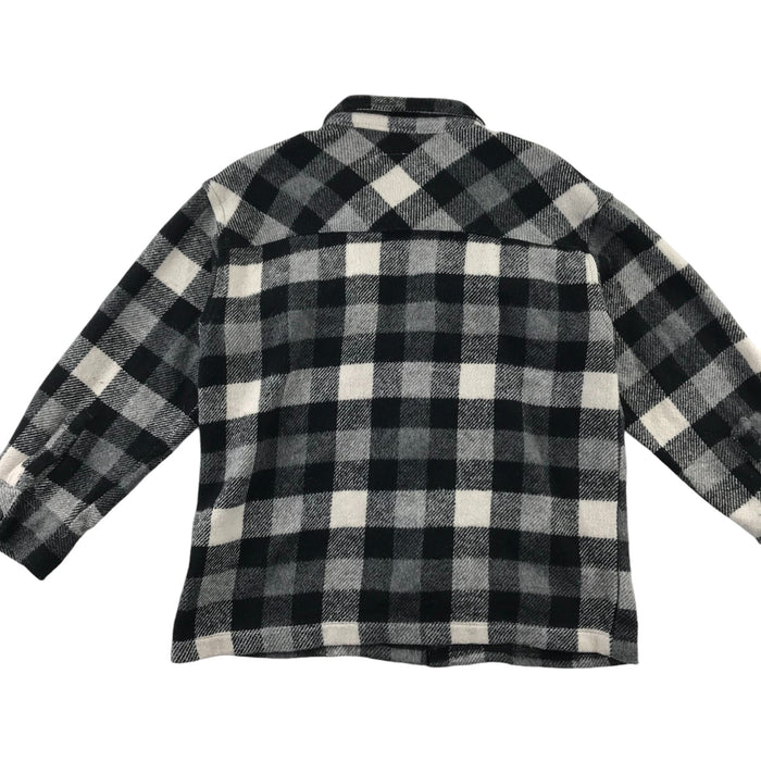 Zara 6-7 years black and white checked with front pockets shirt