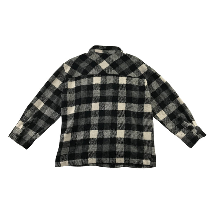 Zara 6-7 years black and white checked with front pockets shirt