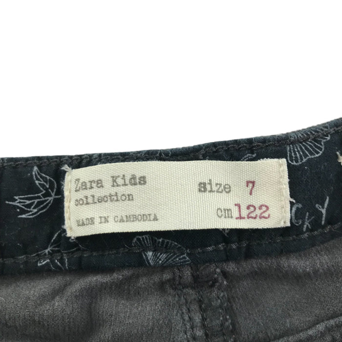 Zara 6-7 years black corduroy with belt shorts