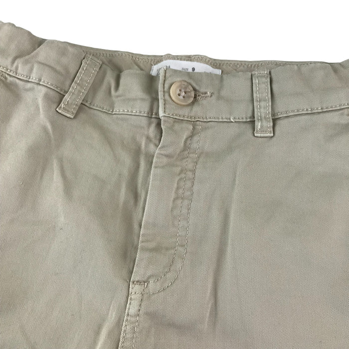 Zara 8-9 years beige plain chino style shorts