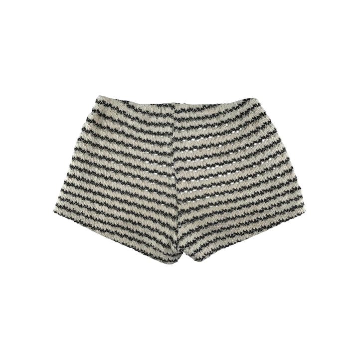 Zara 8-9 years black and white knitted style shorts