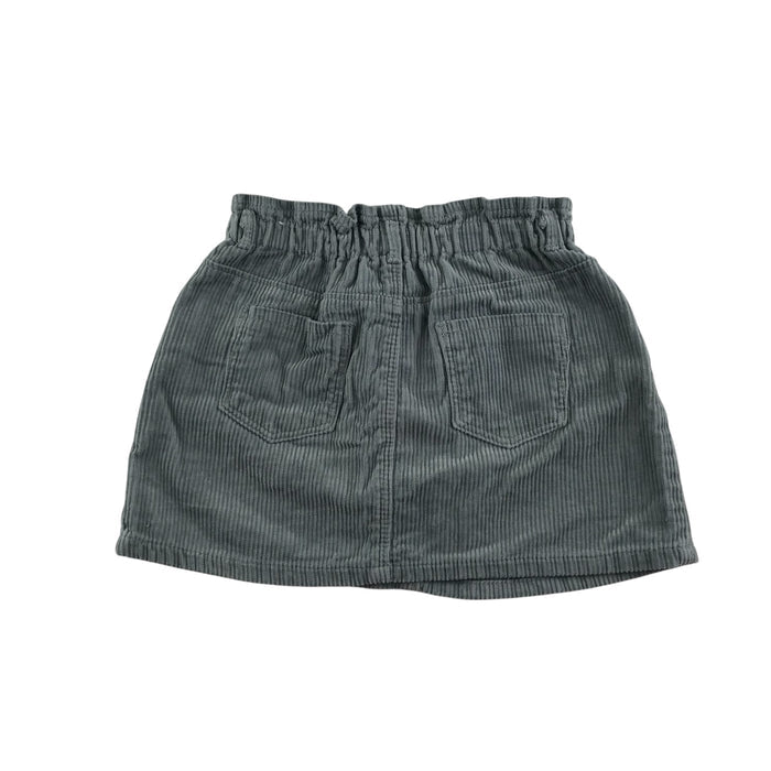 Zara skirt 4-5 year grey plain corduroy frilled cotton