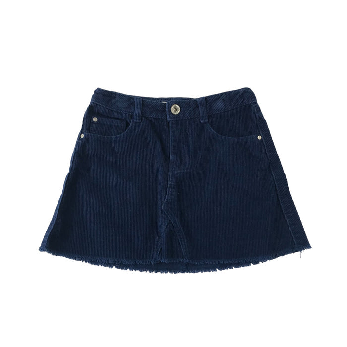 Zara Skirt Age 6 Navy Blue Corduroy Cotton