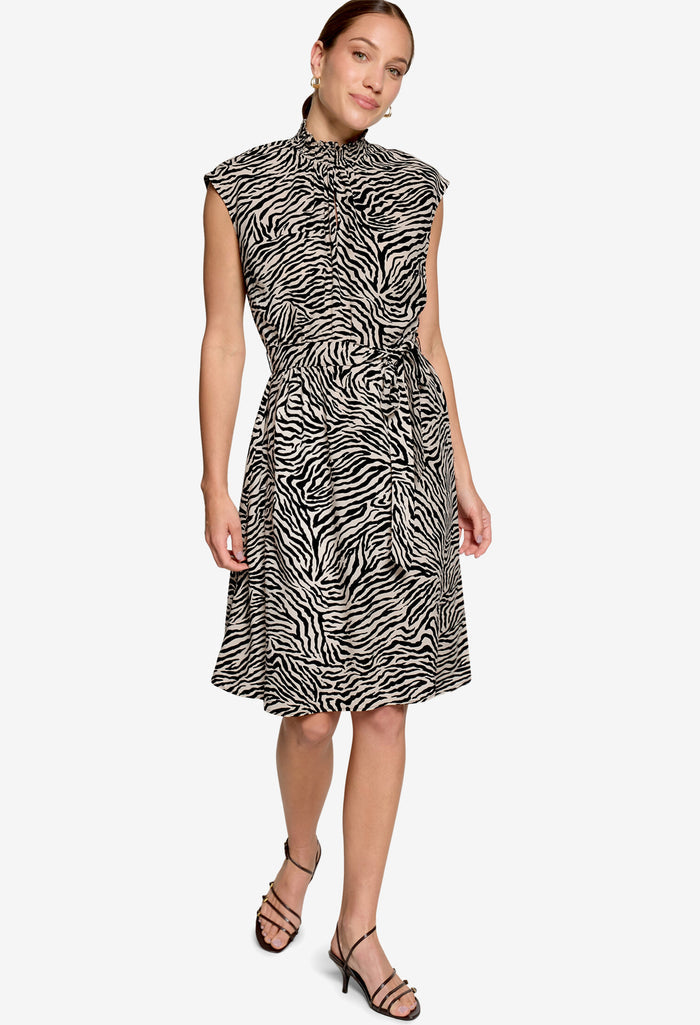 Zebra Print Short Dress