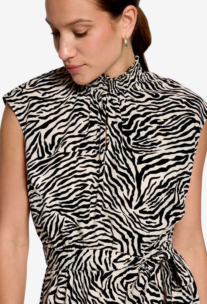 Zebra Print Short Dress